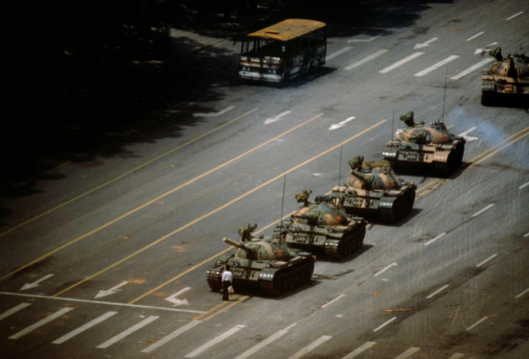 Beijing, China · 1989 — One man confronts tanks