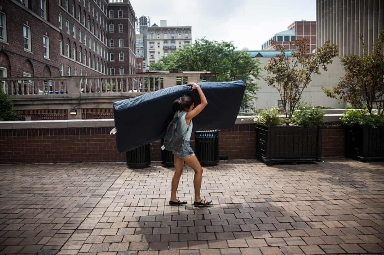 New York, US · 2014 — Campus protest against sexual violence