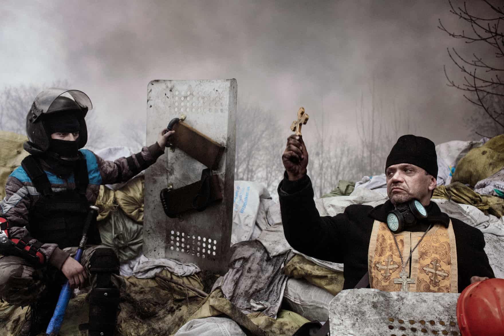 Kyiv, Ukraine · 2014 — A blessing at the barricades