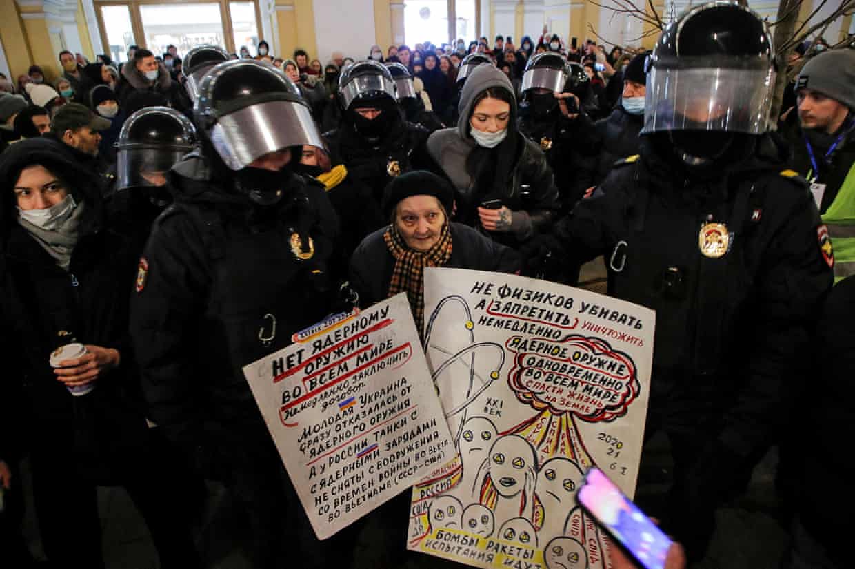 St Petersburg, Russia · 2022 — Opposing the Ukraine invasion